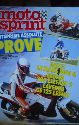 Motosprint 14 1986 Test Guzzi Le Mans 1000 N - Cagiva 200 Elephant - Laverda GS