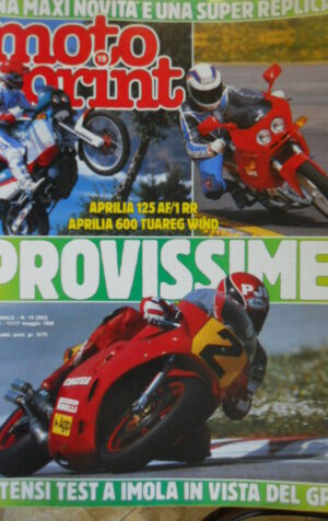 Motosprint 19 1988 Test Aprilia 125 AF/1 RR - Aprilia 600 Tuareg Wind - Gp Imola