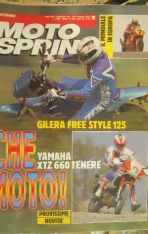 Motosprint 19 1991 Test Yamaha XTZ 660 Tenerè - Gilera Free Style 125