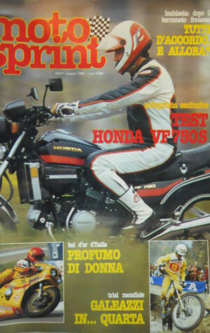 Motosprint 20 1982 test Honda VF 750S GP Cecoslovacchia Jobè e Laporte Cross 250