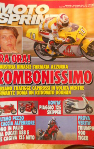 Motosprint 20 1993 Test Triumph 900 Tiger - Doriano su Capirossi - Schwantz
