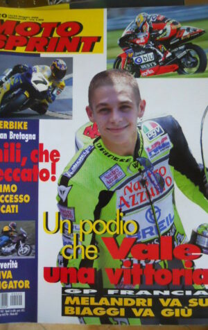 Motosprint 20 2000 Gp di Francia podio per Valentino ROSSI - Test Cagiva Navigat
