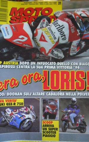 Motosprint 21 1994 Test Suzuki GSX-R 750 - Gp Austra vittoria di Capirossi