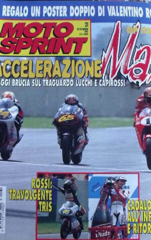 Motosprint 21 1997 Gp Italia Max Biaggi brucia LUCCHI e Capirossi
