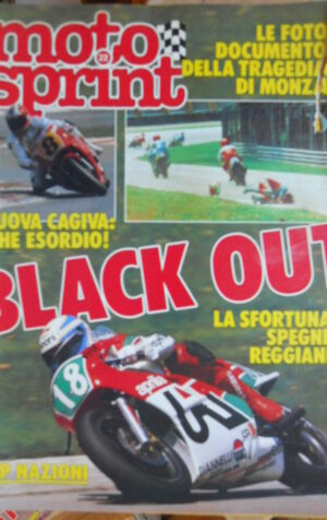 Motosprint 22 1987 Muore a Monza Mauro Ceccoli - Cagiva che esordio