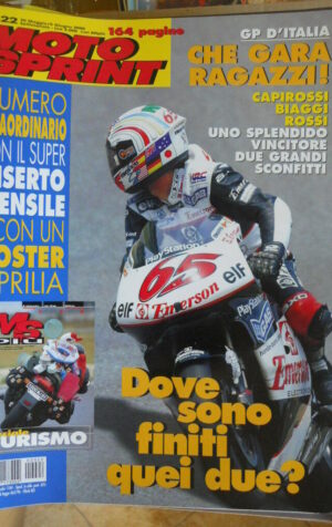 Motosprint 22 2000 con inserto MS+ speciale Turismo - Gp Italia loris Capirossi