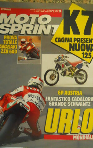 Motosprint 24 1990 Test Kawasaki ZZR 600 - K7 Cagiva presenta Nuova 125