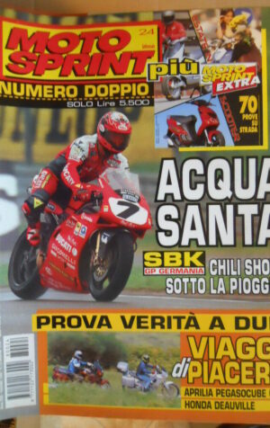 Motosprint 24 1998 Superbike Gp Germania Chili SHOW - Test Aprilia Pegasocube 65