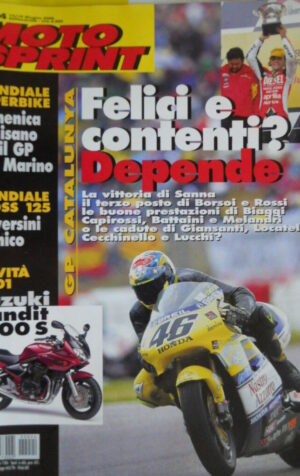 Motosprint 24 2000 Novità Suzuki Bandit 1200 S - Gp Catalunya Sanna su ROSSI