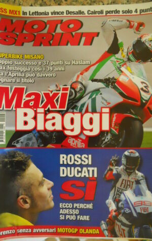 Motosprint 26 2010 Rossi Ducati - Haslam Max Biaggi - Asprilia Superbike