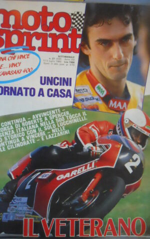 Motosprint 27 1983 Franco Uncini team Gallina Gp Belgio - Kenny Roberts