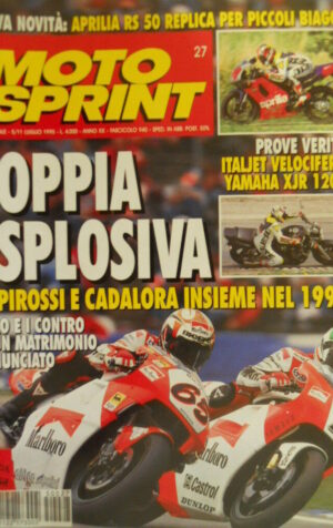 Motosprint 27 1995 Tes verità Italjet Velocifero - Yamaha XJR 1200
