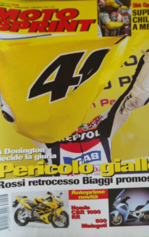 Motosprint 28 2003 Test novità Honda CBR 1000 RR - Valentino Rossi retrocesso