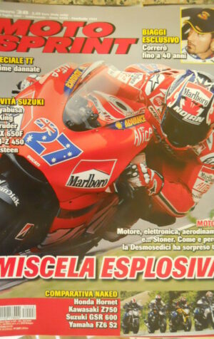 Motosprint 28 2007 test comparativo Honda Hornet Kawasaki Z750 Suzuki GSR 600