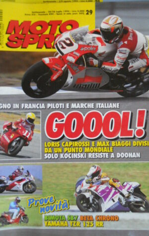 Motosprint 29 1994 Test Bimota SB7 Beta Chrono - Yamaha TZT 125 RR - Capirossi