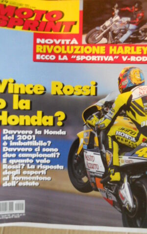 Motosprint 29 2001 Valentino Rossi e la HONDA