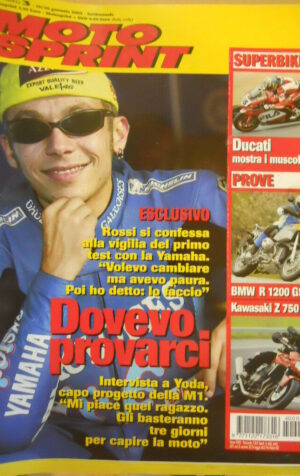 Motosprint 3 2004 Valentino Rossi Yamaha - Test Kawasaki Z 750 BMW R 1200
