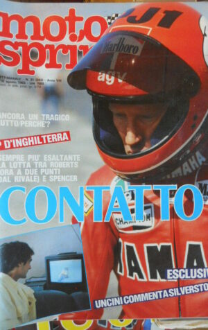 Motosprint 31 1983 Hakan CarlQvist terribile Gp Inghilterra Roberts vs Spencer