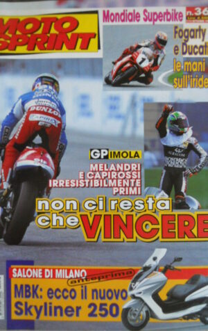 Motosprint 36 1999 Mondiali Superbike Fogarty e Ducati le mani si vittoria