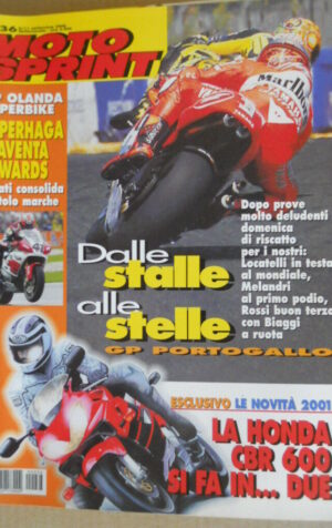 Motosprint 36 2000 Honda CBR 600 - Gp Olanda Superbike spaventa Edwards