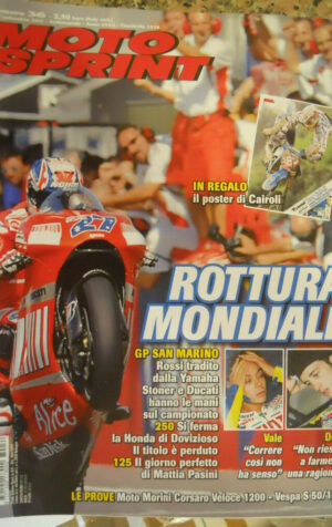 Motosprint 36 2007 Gp San marino Stoner mondiale - Valentino Rossi Yamaha