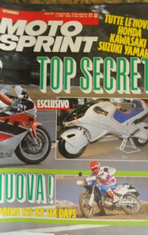 Motosprint 37 1989 Test Aprilia 125 RX Six Days - Novità SUzuki KAwasaki