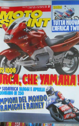 Motosprint 37 1992 Test Yamaha GTS 1000 -Gp Sudafrica Biaggi e Aprilia trionfano