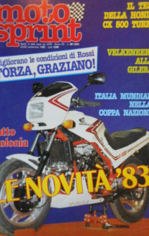 Motosprint 38 1982 Graziano Rossi - Test Honda CX 500 Turbo - Velkeneers Gilera