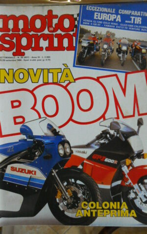 Motosprint 38 1984 Test Honda GL 1200 - Guzzi 1000 California - BMW K100 RT