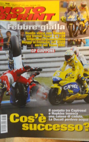 Motosprint 38 2004 Gp Giappone Honda vince con Tamada - terribile caduta