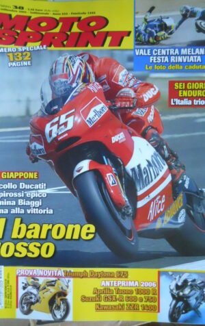 Motosprint 38 2005 Novità Triumph Daytona 675 - Gp Giappone trionfo Ducati