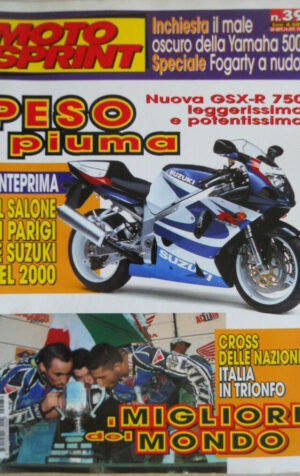 Motosprint 39 1999 Test novità SUZUKI GSX-R 750 al salone di Parigi