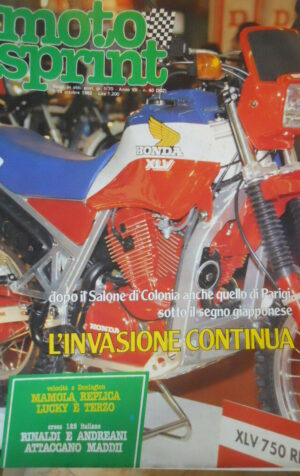 Motosprint 40 1982 Cross 125 Rinaldi Andreani - Mamola su Lucchinelli