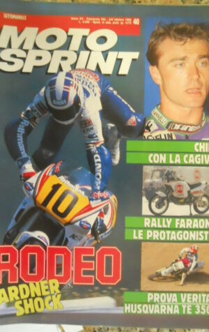 Motosprint 40 1990 Test Husqvarna TE 350 - Rally Faraoni le protagoniste - CHILI