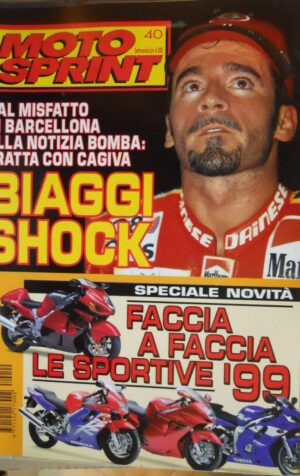 Motosprint 40 1998 Faccia a faccia le sportive del 1999 - Max Biaggi Shock