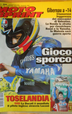 Motosprint 40 2004 Sete Gibernau si avvicina a Valentino Rossi - 14