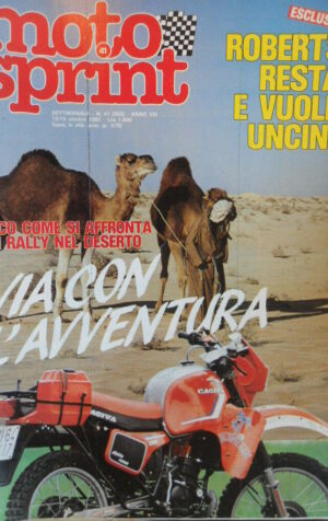 Motosprint 41 1983 Rally nel deserto - Kenny Roberts vuole Franco Uncini