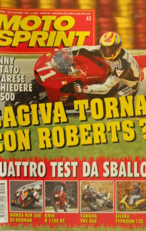 Motosprint 43 1995 Test Honda NSR 500 - BMW R 1100 Rt - Yamaha TRX 850