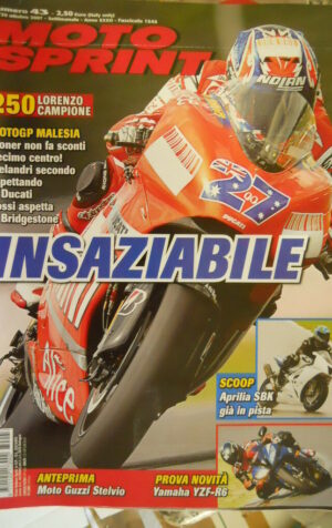 Motosprint 43 2007 Gp Malesia Stoner insaziabile - Test Yamaha YZF-R6