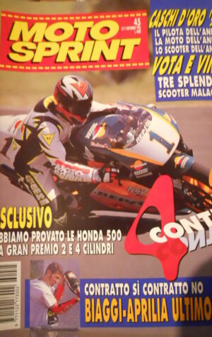Motosprint 45 1996 Test su Honda 500 - Test Yamaha XVZ 1300 Raoyal Derbi Hunter