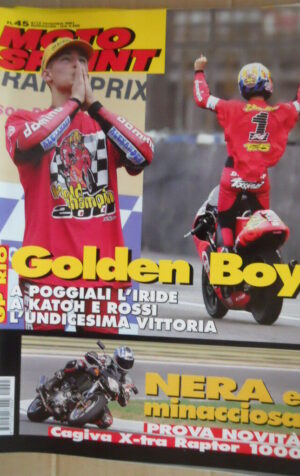 Motosprint 45 2001 test Cagiva X-tra Raptor 1000 - Poggiali Katoh Rossi