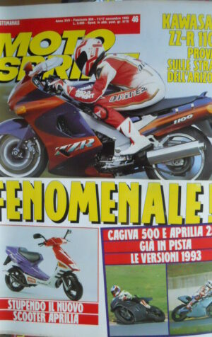 Motosprint 46 1992 Test Kawasaki ZZ-R 1100 - Cagiva 500 e Aprilia 250 -