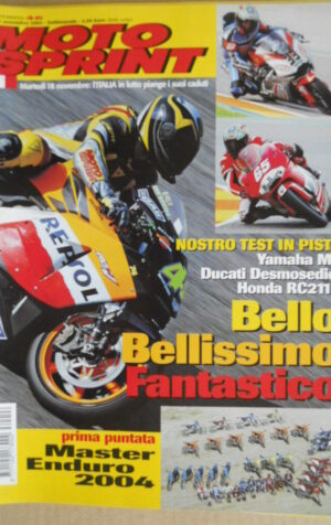 Motosprint 46 2003 Test Yamaha M1 - Ducati Desmosedici - Honda Rc211V