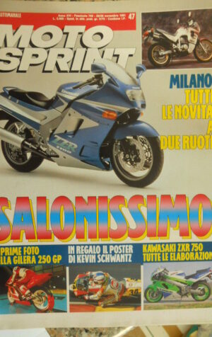 Motosprint 47 1991 Elaborazioni ZXR 750 - Foto Gilera 250 GP
