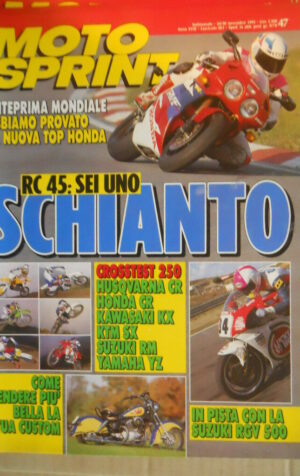 Motosprint 47 1993 Cross Test : Husqvarna CR Honda CR - Kawasaki KX