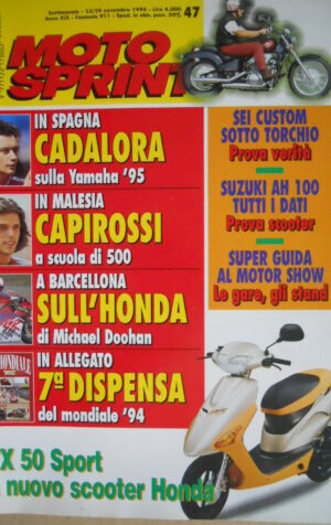 Motosprint 47 1994 test da corsa HONDA NSR 500 di Doohan