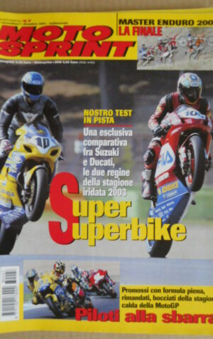Motosprint 47 2003 Superbike supersfida tra DUCATI E SUZUKI