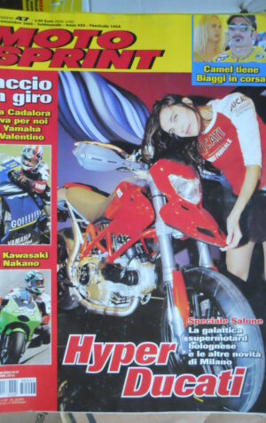 Motosprint 47 2005 Luca Cadalora testa la Yamaha di Rossi e Kawasaki di Nakano