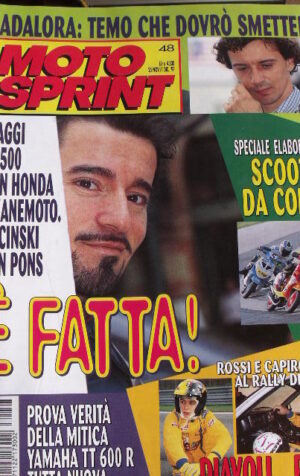 Motosprint 48 1997 Test Yamaha TT 600 RR - Rossi e Capirossi al Rally