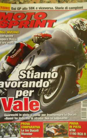 Motosprint 48 2010 Tes Le Tre Ducati Monster - Test KTM 1190 RC8R